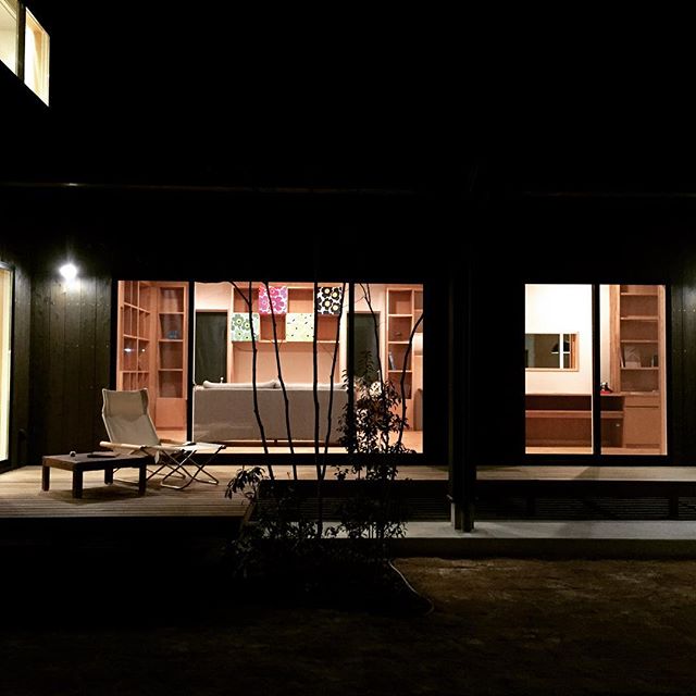 夜景見学会in磐田市S邸。 かなり冷え込んできました。明日も完成見学会です。