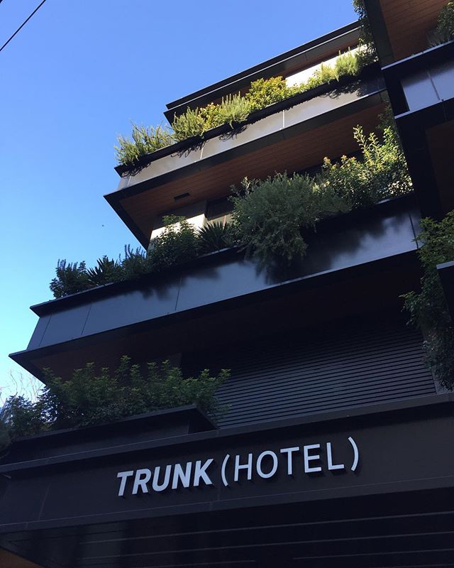 Fritz HansenのパートナーカンファレンスでTURNKに来ました！低層でカッコいいホテルでした。#fritzhansen #TURNK